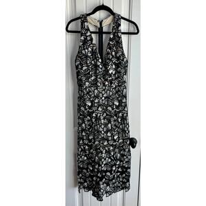 Alice + Olivia Noreen Floral Lace Midi Dress - Women's Size 6